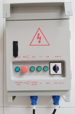 중단된 플래트홈 부속, 중단된 플래트홈을 위한 전기 통제 상자